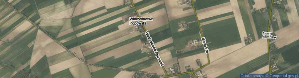 Zdjęcie satelitarne Władysławów Popowski ul.
